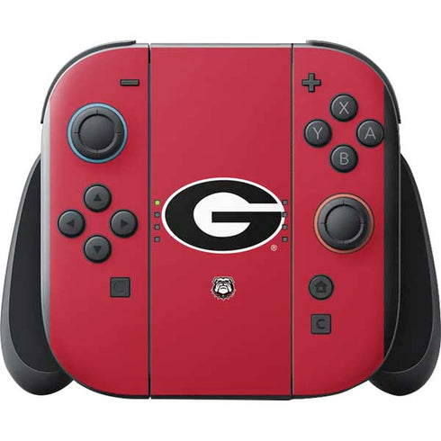University of Georgia Logo Red Nintendo Switch 2 (2025) with Joy-Con Skin